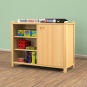 Stollenschrank, 80 cm hoch, 106x40 cm (B/T), Tür rechts 